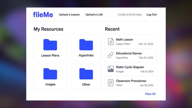 FileMe Teacher Storage Image