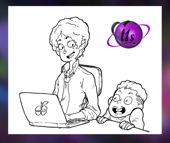 happy teacher happy student cartoon
